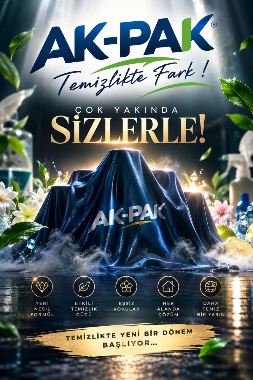 AK-PAK — Temizlikte Fark! Çok yakında sizlerle. Temizlikte yeni bir dönem başlıyor.
